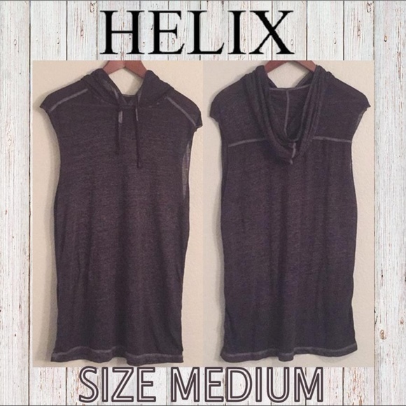 long sleeveless hoodie